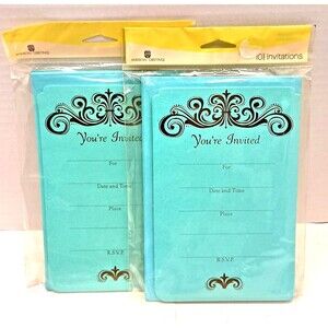 20 COUNT (2 PACKS) American Greetings You're Invited invitations New NIP As Is